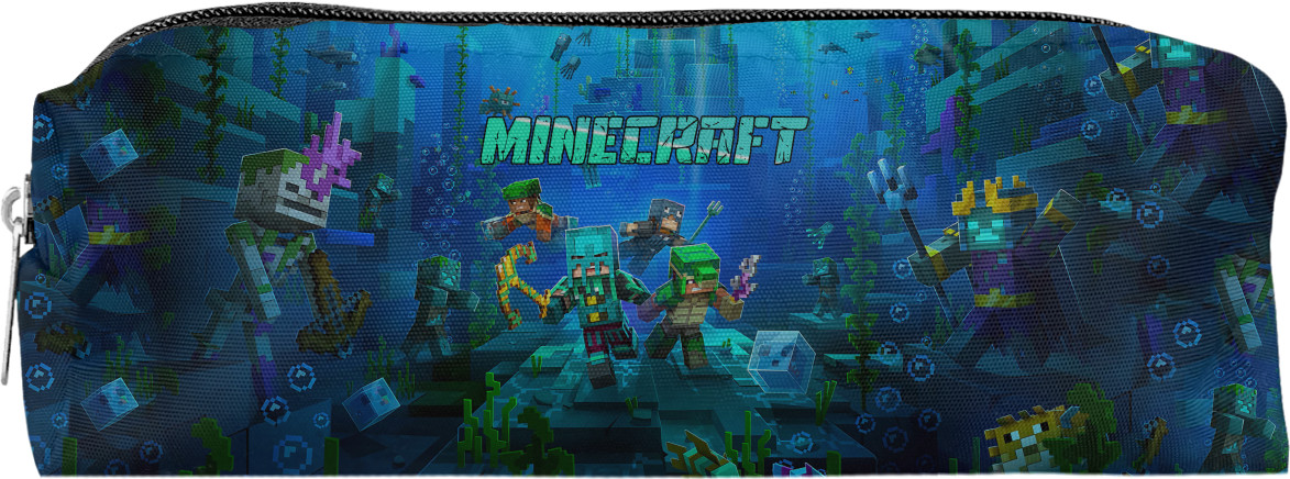 Pencil case 3D - Minecraft at the bottom of the ocean - Mfest