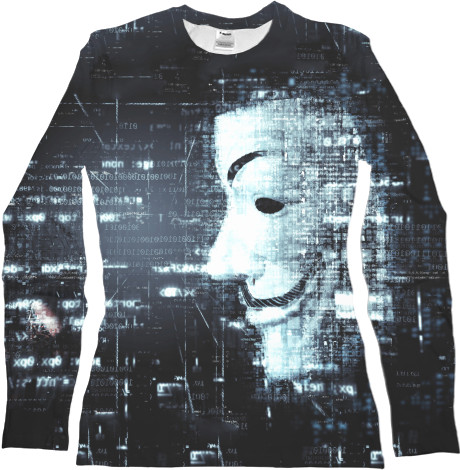 Women's Longsleeve Shirt 3D - Anonymous - Mfest