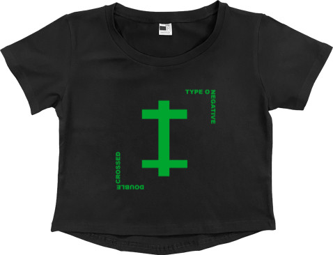 Women's Cropped Premium T-Shirt - Type O Negative 2 - Mfest