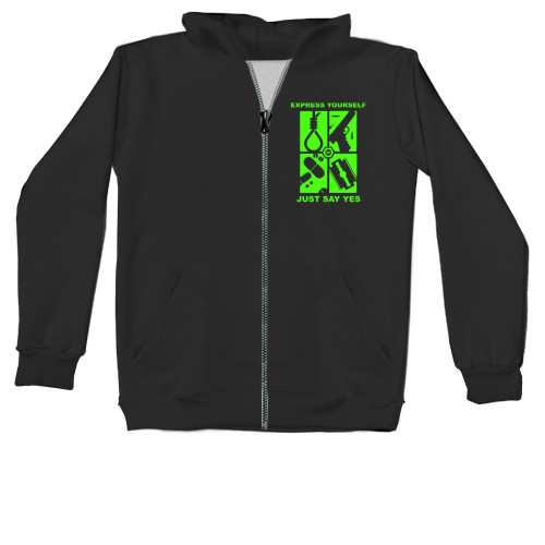 Unisex Zip-through Hoodie - Type O Negative Express Yourself  - Mfest