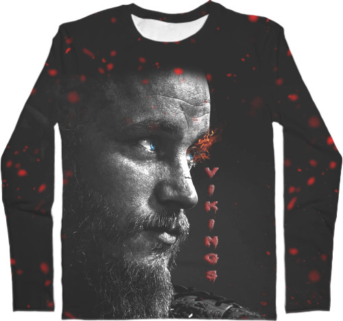 Men's Longsleeve Shirt 3D - Vikings - Mfest