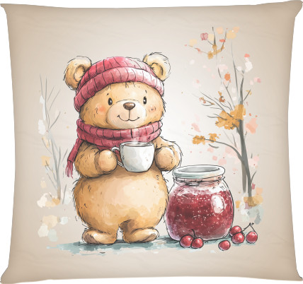  Teddy bear with jam