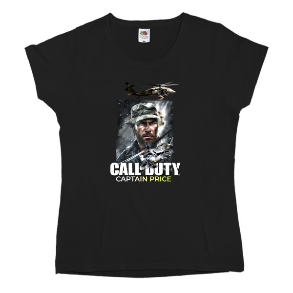 Women's T-shirt Fruit of the loom - Call of Duty Captain Price - Mfest