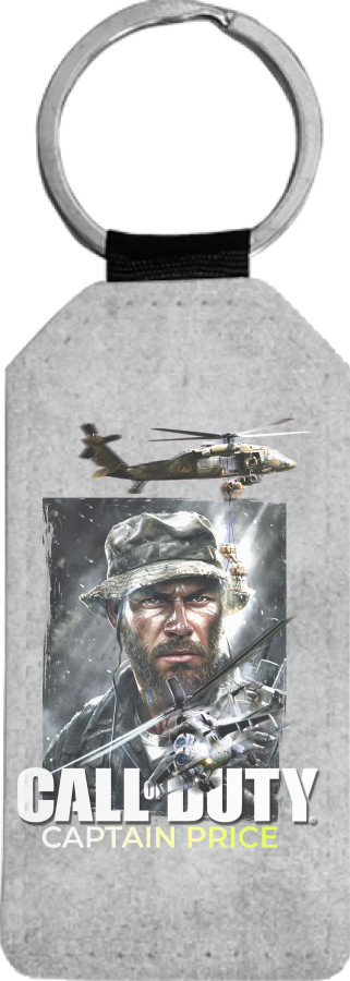 Rectangular Keychain - Call of Duty Captain Price - Mfest