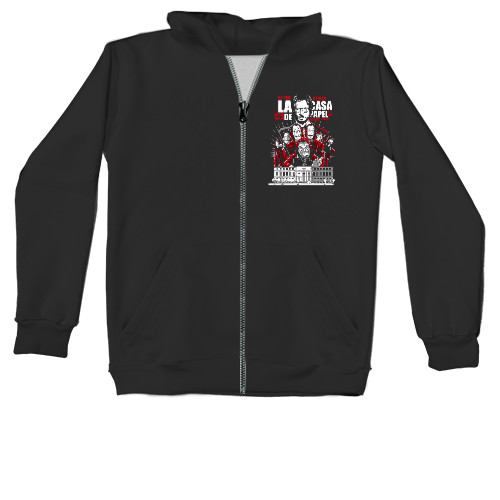 Unisex Zip-through Hoodie - La Casa de Pape 5 - Mfest