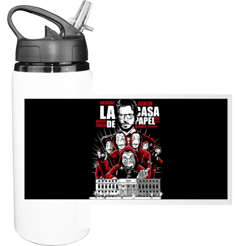 Sport Water Bottle - La Casa de Pape 5 - Mfest