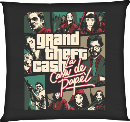 Square Throw Pillow - La Casa de Pape 6 - Mfest