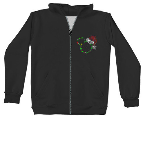 Kids' Zip-through Hoodie - Mickey Mouse Christmas - Mfest