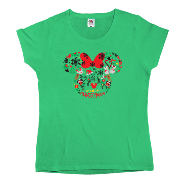 Women's T-shirt Fruit of the loom - Minnie  Christmas - Mfest