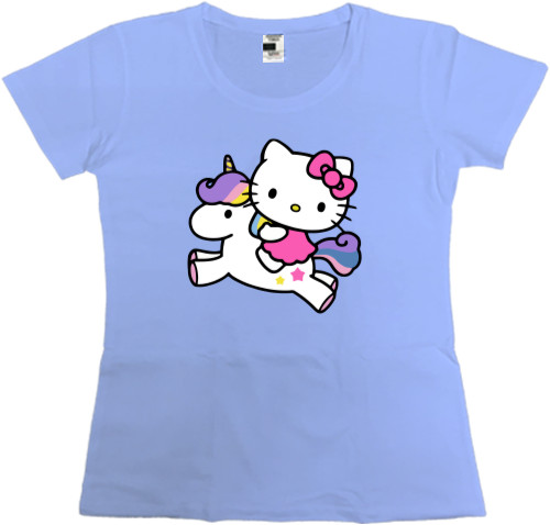 Women's Premium T-Shirt - Hello kitty unicorn - Mfest