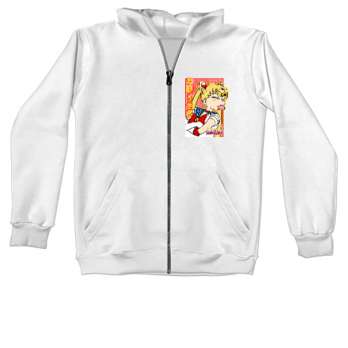 Kids' Zip-through Hoodie - Funny Sailor Moon - Mfest