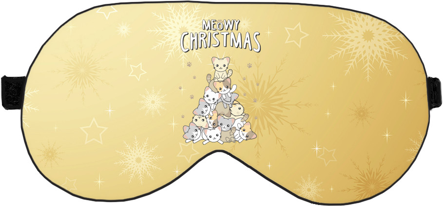 Sleep Mask 3D - Christmas meowy - Mfest