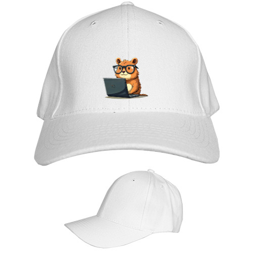 Kids' Baseball Cap 6-panel - Capybara Programmer click-clack - Mfest