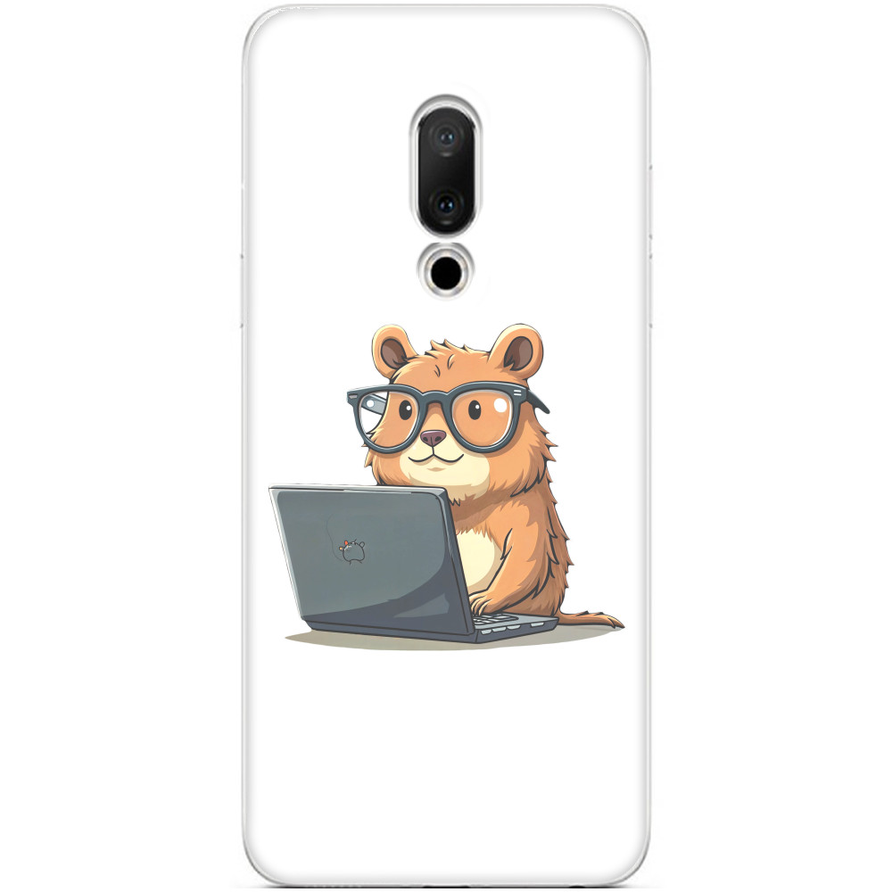 Чехол Meizu - Capybara Programmer click-clack - Mfest