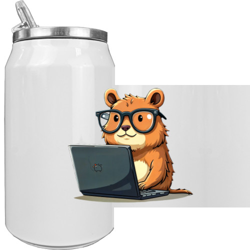 Aluminum Can - Capybara Programmer click-clack - Mfest