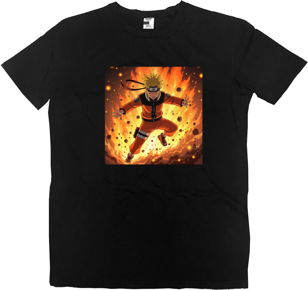 Men’s Premium T-Shirt - Naruto Fire - Mfest