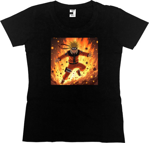 Women's Premium T-Shirt - Naruto Fire - Mfest