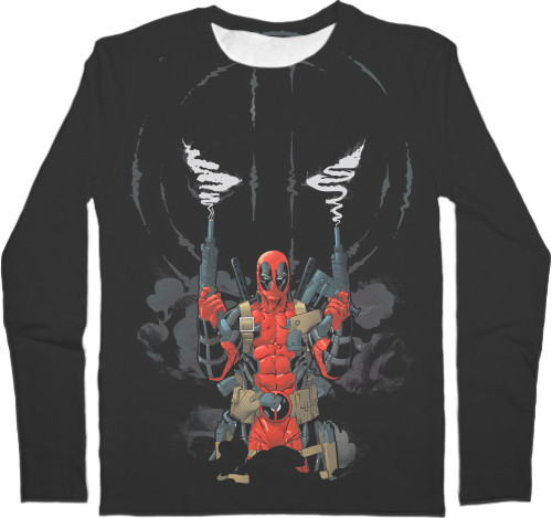 Men's Longsleeve Shirt 3D -  Deadpool 16 - Mfest