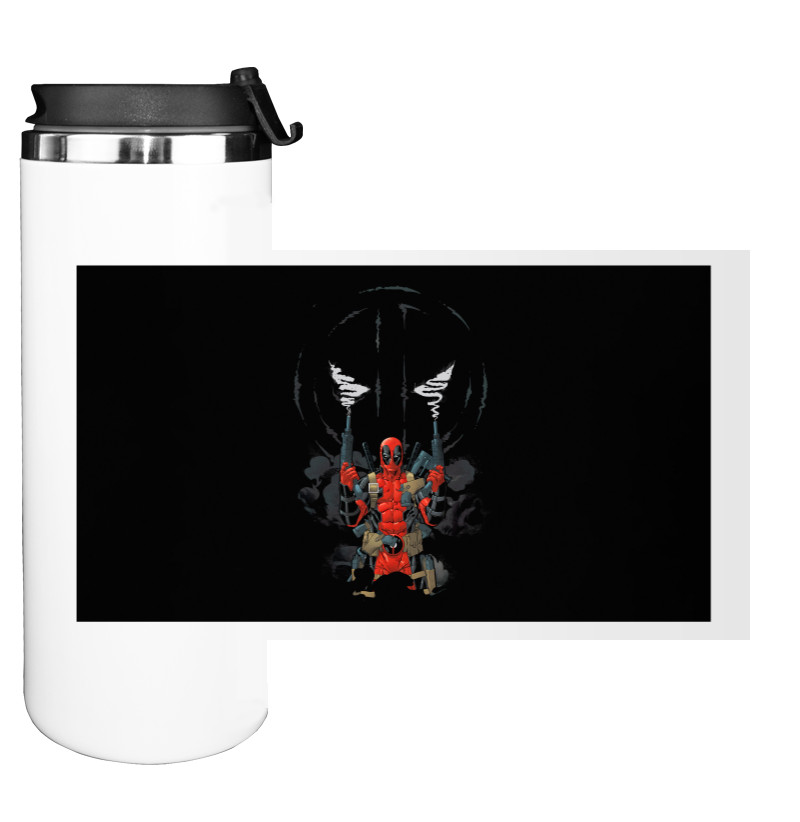 Water Bottle on Tumbler -  Deadpool 16 - Mfest