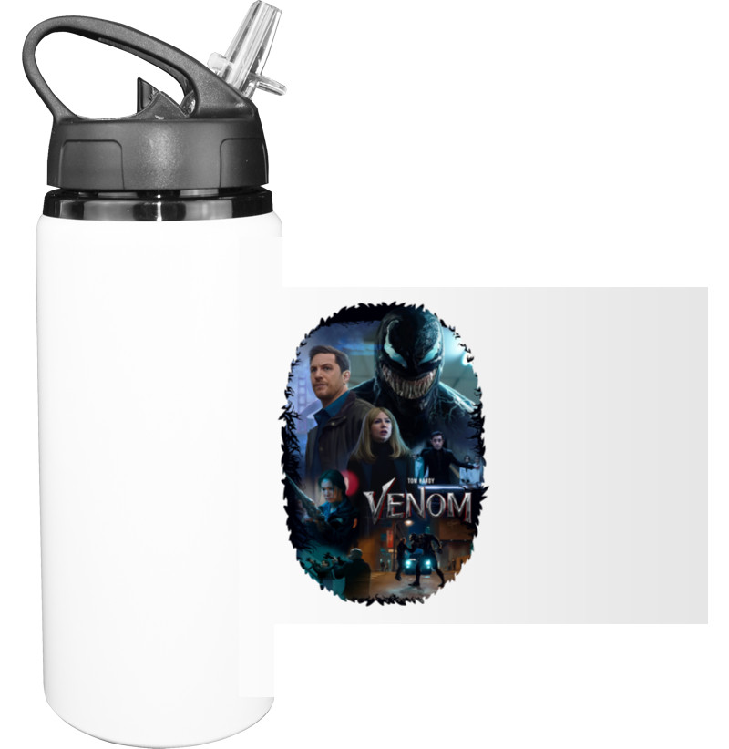 Sport Water Bottle -  Tom Hardy Venom - Mfest