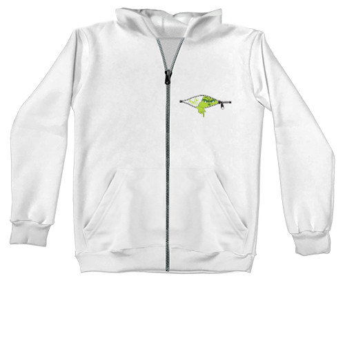 Kids' Zip-through Hoodie - Grinch in your pocket - Mfest