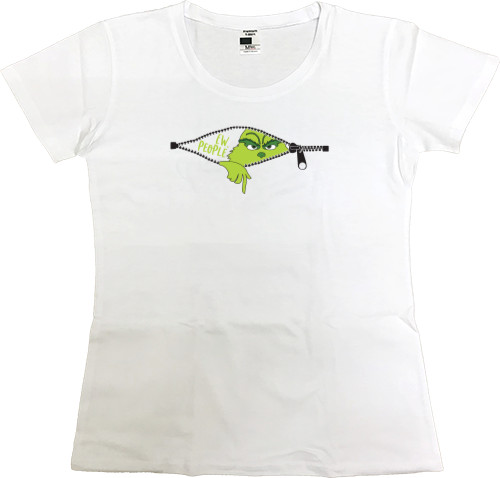 Women's Premium T-Shirt - Grinch in your pocket - Mfest