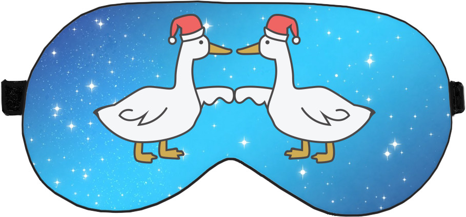 Sleep Mask 3D - New Year's geese - Mfest