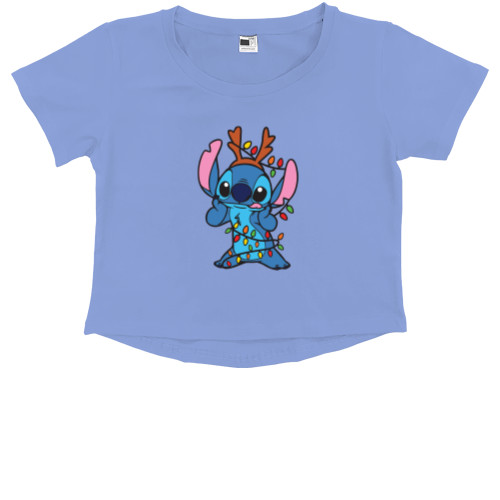 Kids' Premium Cropped T-Shirt - New Year's Stitch - Mfest