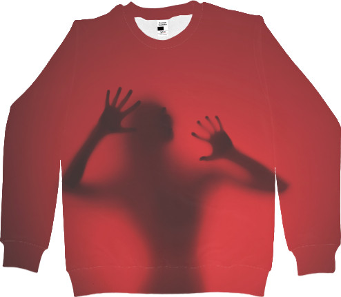 Men's Sweatshirt 3D - Red Scream - Mfest