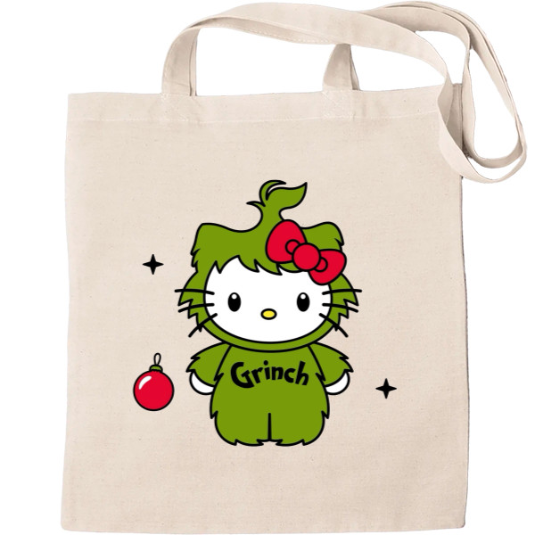 Tote Bag - Kitty in a Grinch costume - Mfest