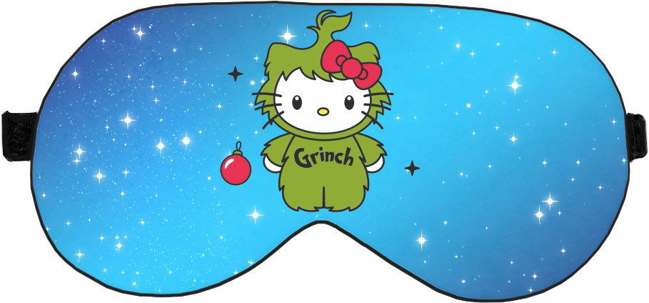 Kitty in a Grinch costume