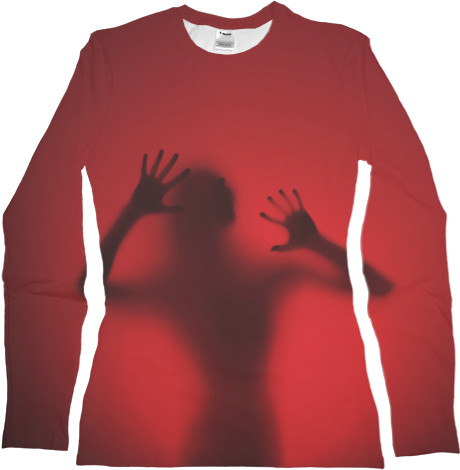 Women's Longsleeve Shirt 3D - Red Scream - Mfest