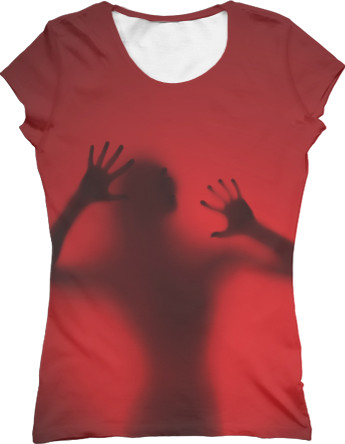 Women's T-Shirt 3D - Red Scream - Mfest