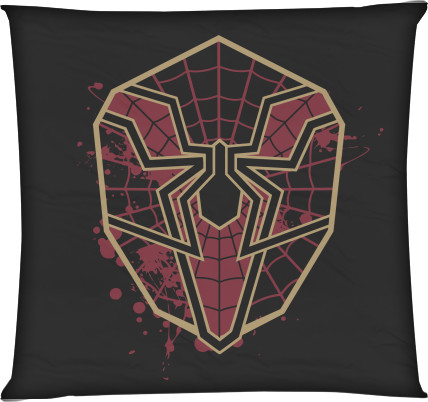 Square Throw Pillow - Spider Man logo - Mfest