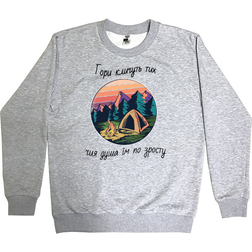 Women's Premium Sweatshirt - The mountains call to those whose souls match them - Mfest