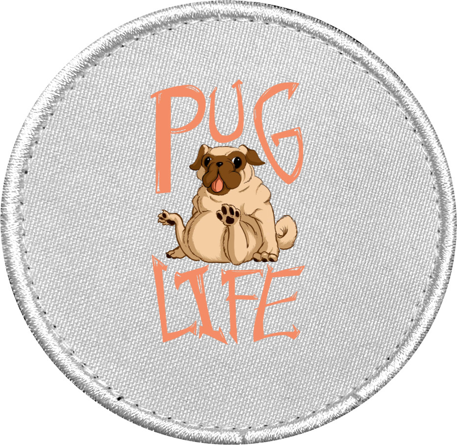 Шеврон - Pug life - Mfest