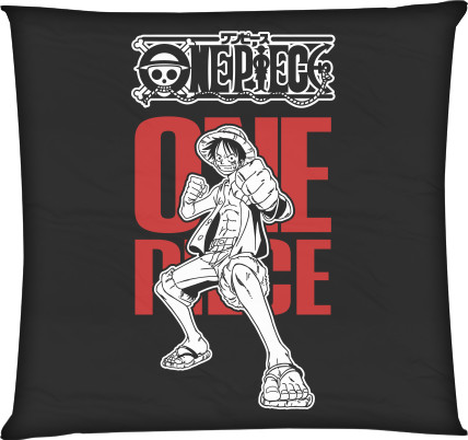 Square Throw Pillow - One Piece  33 - Mfest