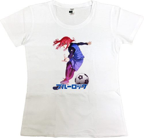 Women's Premium T-Shirt - Blue Lock 3 - Mfest