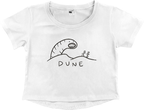 Women's Cropped Premium T-Shirt - Dune - Mfest