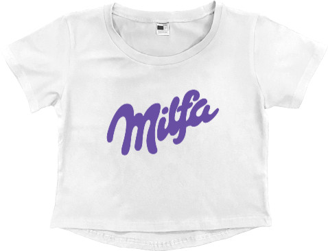 Women's Cropped Premium T-Shirt - Milfa - Mfest