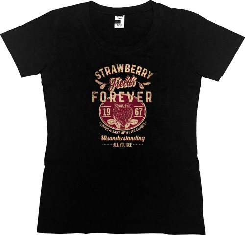 Women's Premium T-Shirt - Strawberry Fields - Mfest