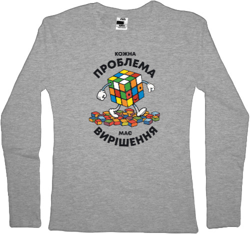 Women's Longsleeve Shirt - Rubik's Cube - Mfest