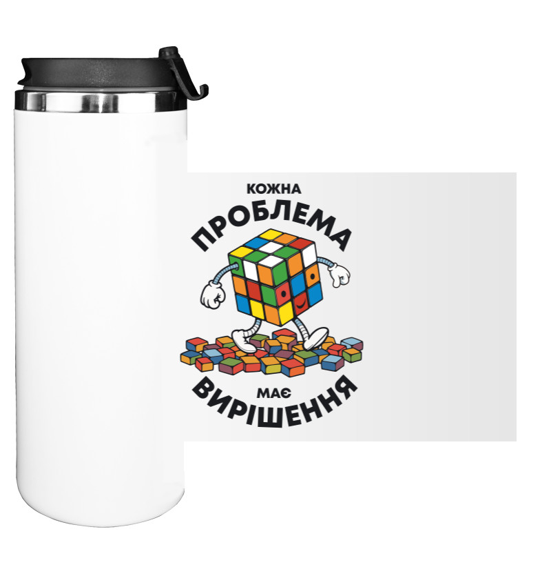 Water Bottle on Tumbler - Rubik's Cube - Mfest