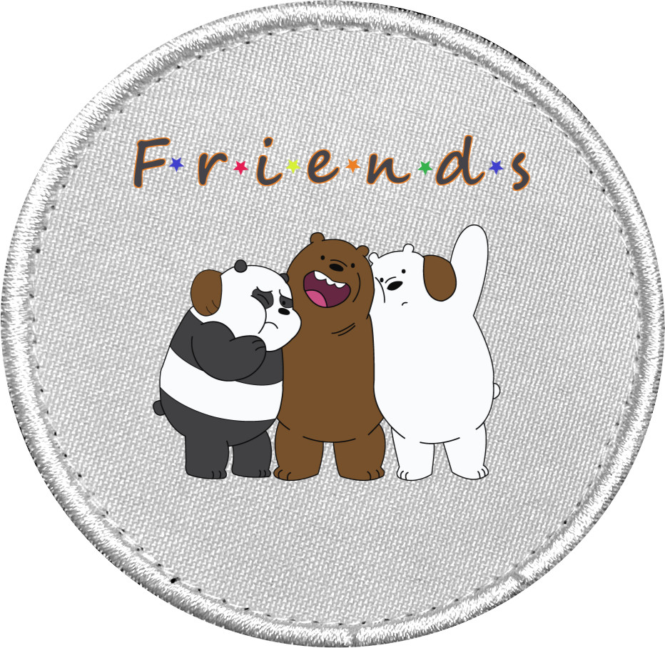 Шеврон - Funny Bears, Best Friends, Панды - Mfest