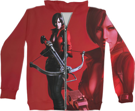 Kids' Zip-through Hoodie 3D - Ada Wong - Mfest