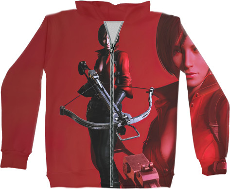 Unisex Zip-through Hoodie 3D - Ada Wong - Mfest