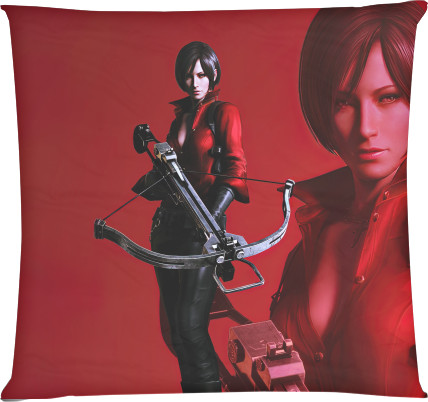 Square Throw Pillow - Ada Wong - Mfest