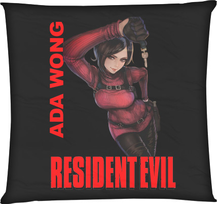 Square Throw Pillow - Ada Wong Resident Evil - Mfest