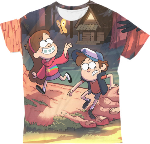 Man's T-shirt 3D - Gravity Falls 2 - Mfest