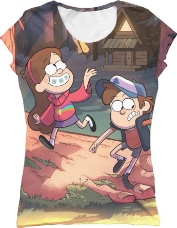 Women's T-Shirt 3D - Gravity Falls 2 - Mfest